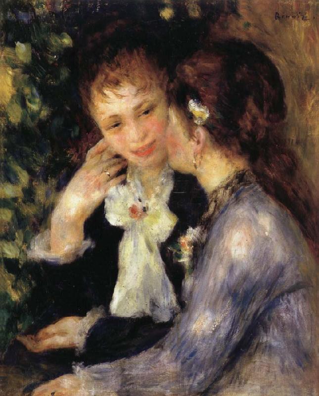 Pierre Renoir Confidences Norge oil painting art